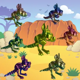 3D Sensory Toy Kangaroo With Joey