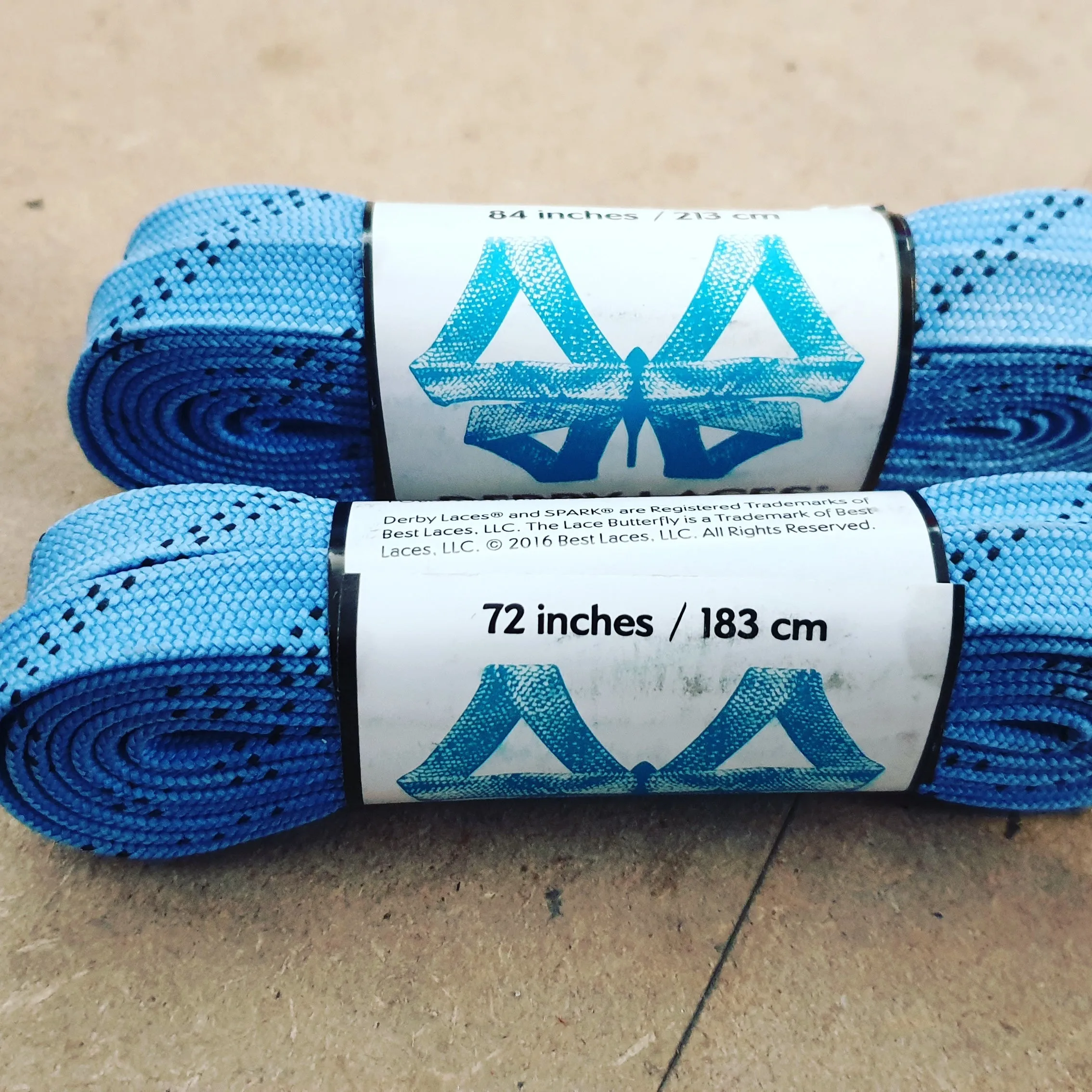 84''/213cm SOLID COLOUR Waxed Derby Laces