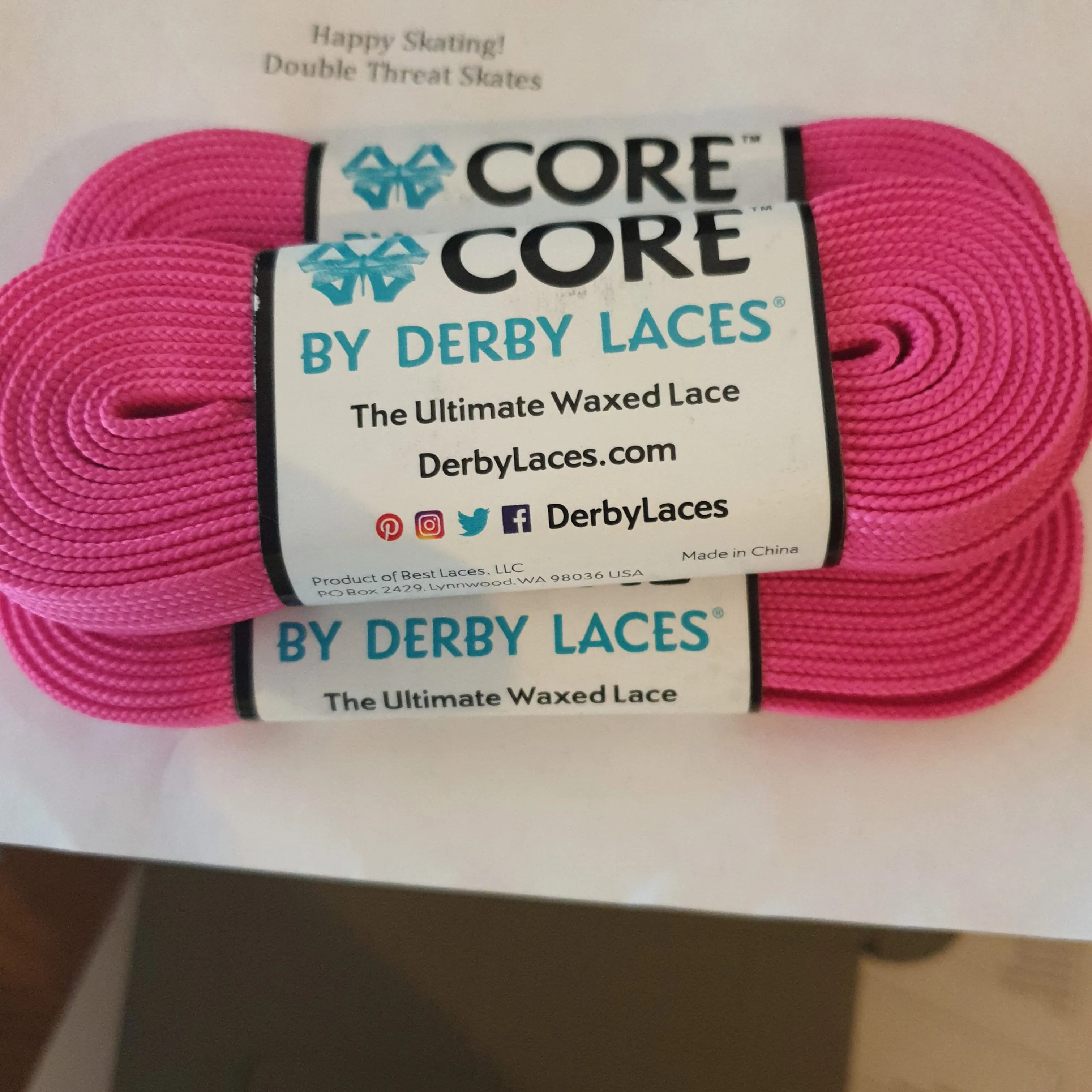 84''/213cm SOLID COLOUR Waxed Derby Laces