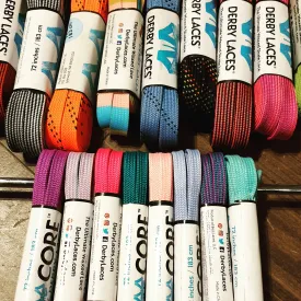 84''/213cm SOLID COLOUR Waxed Derby Laces
