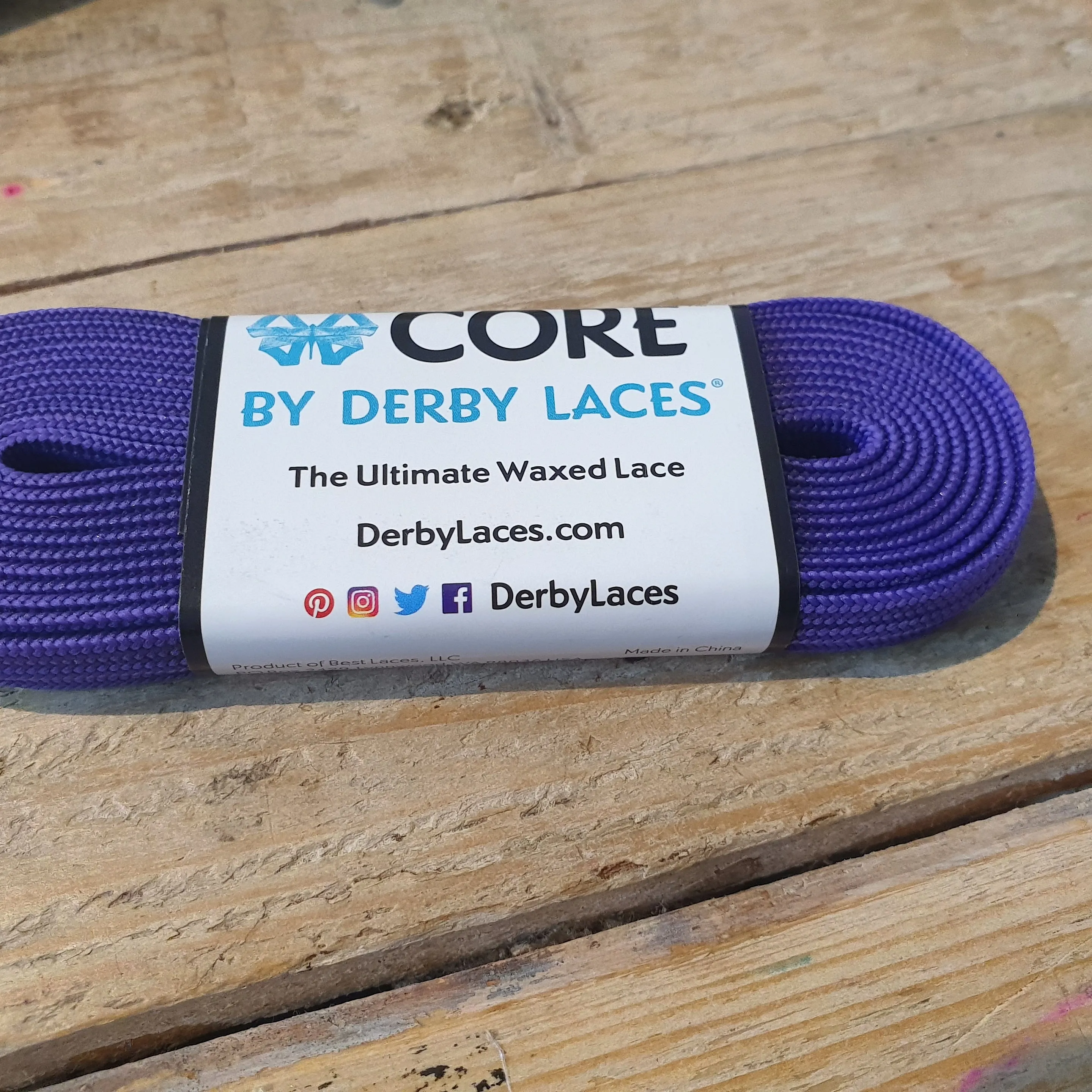84''/213cm SOLID COLOUR Waxed Derby Laces