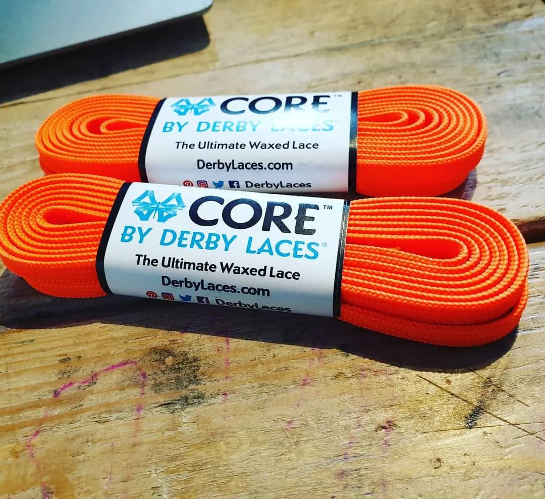 84''/213cm SOLID COLOUR Waxed Derby Laces