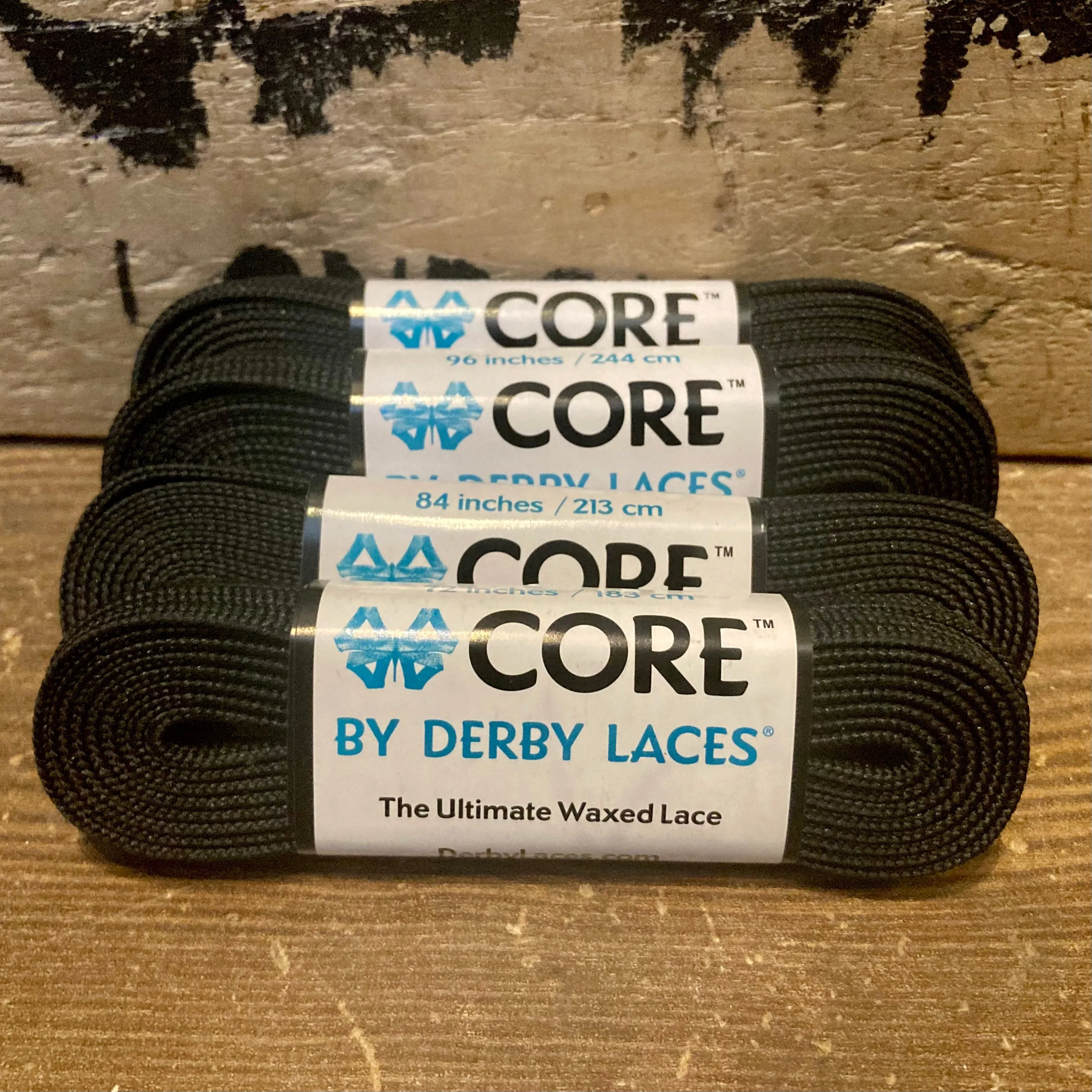 84''/213cm SOLID COLOUR Waxed Derby Laces