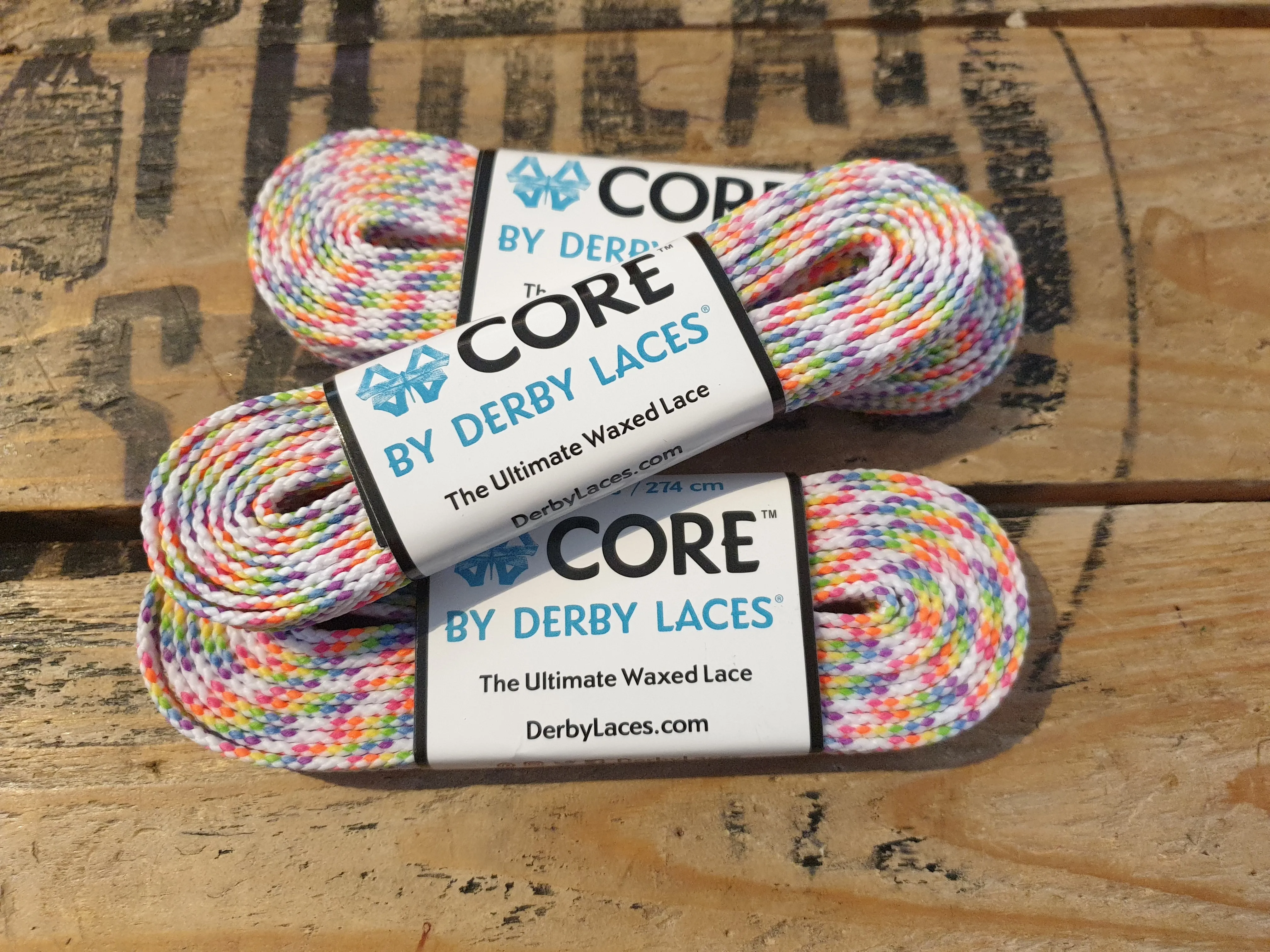 84''/213cm SOLID COLOUR Waxed Derby Laces