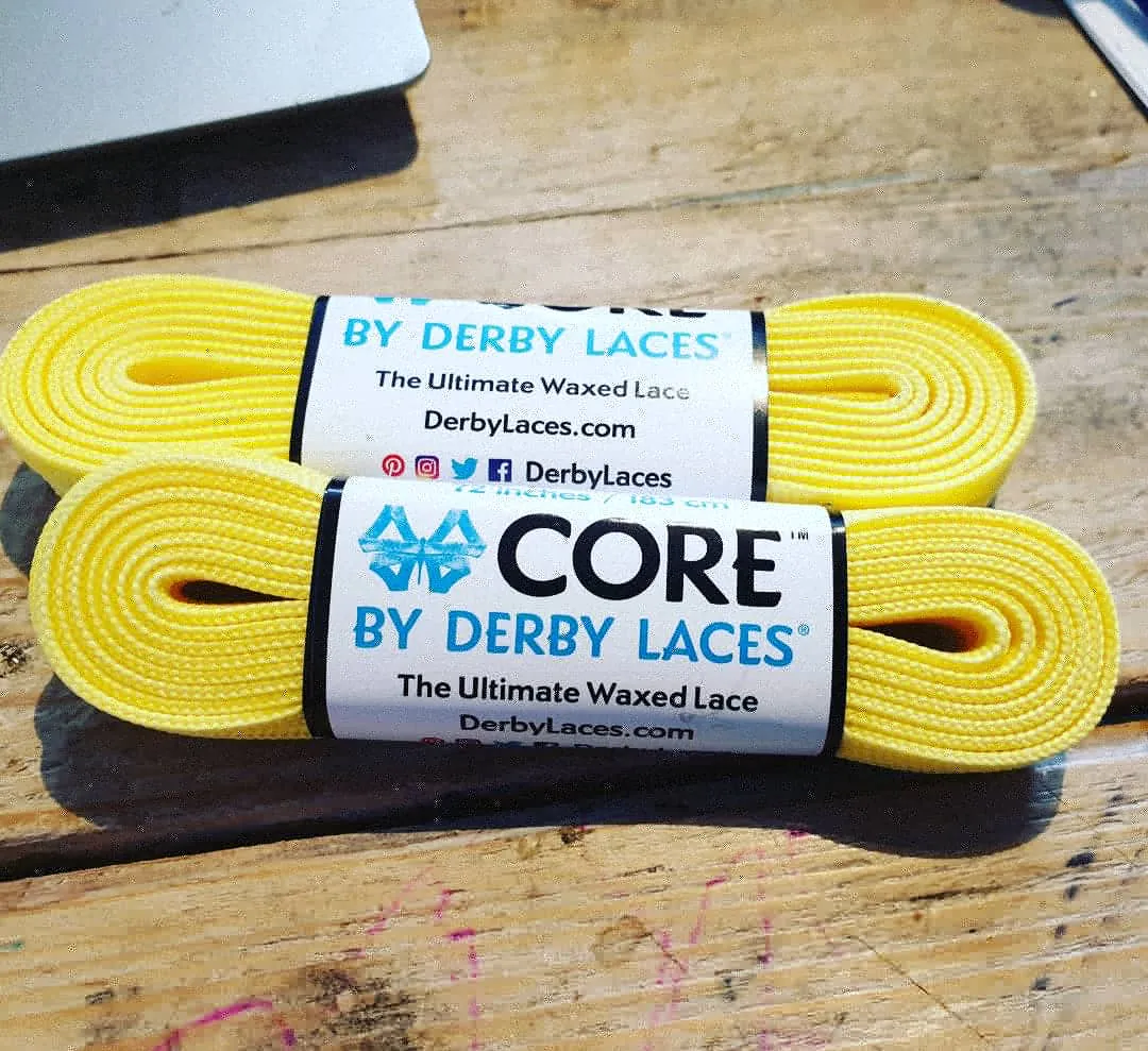 84''/213cm SOLID COLOUR Waxed Derby Laces