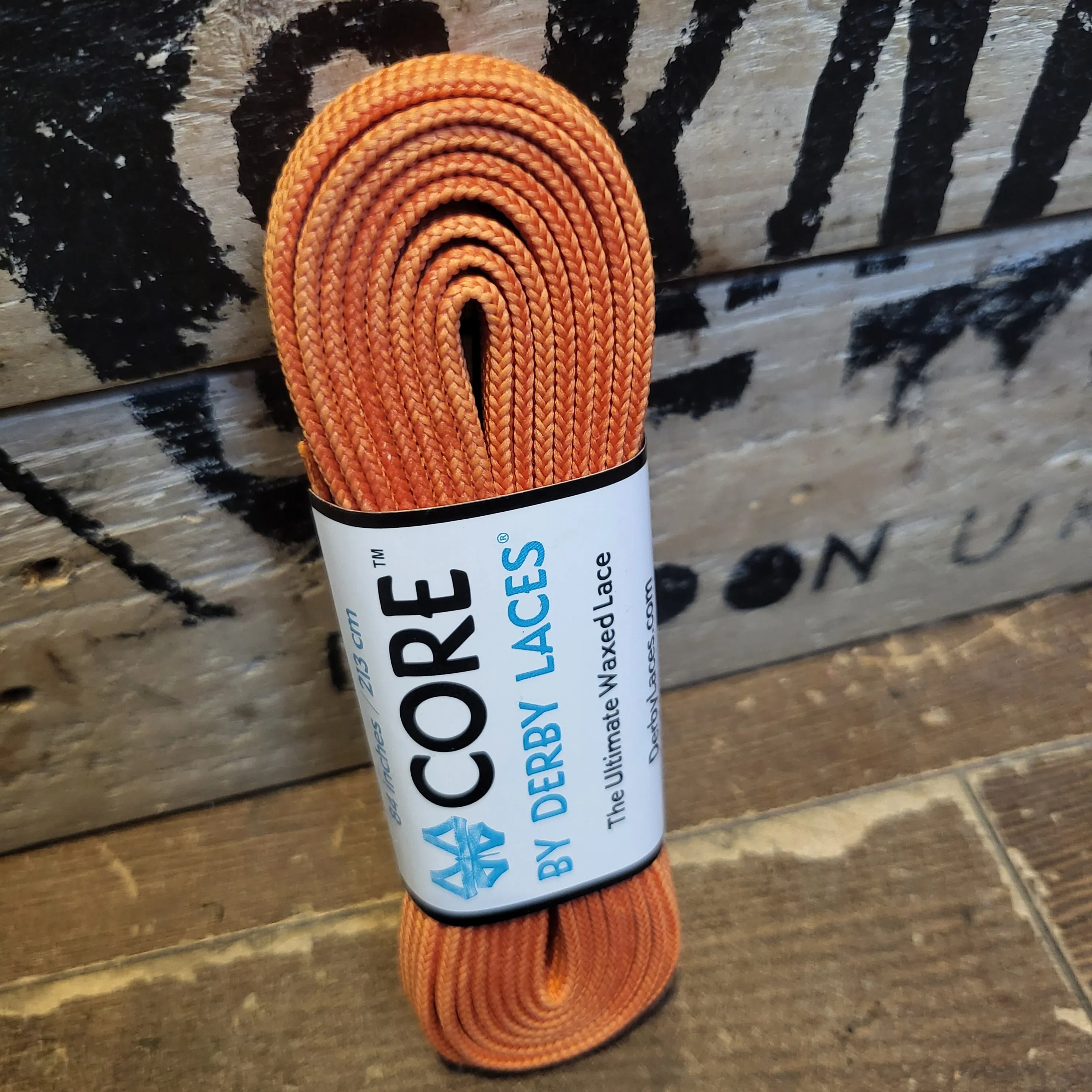 84''/213cm SOLID COLOUR Waxed Derby Laces
