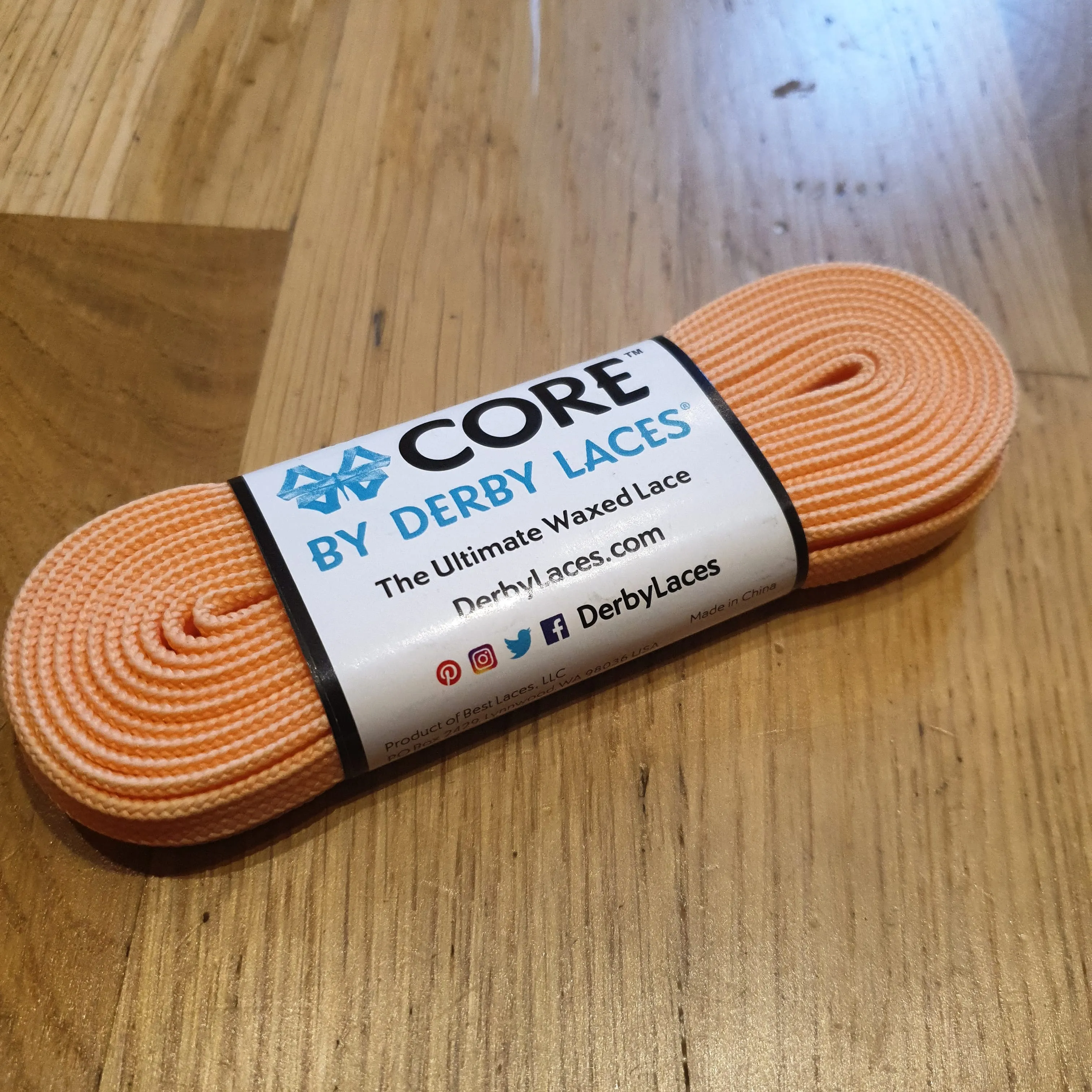 84''/213cm SOLID COLOUR Waxed Derby Laces