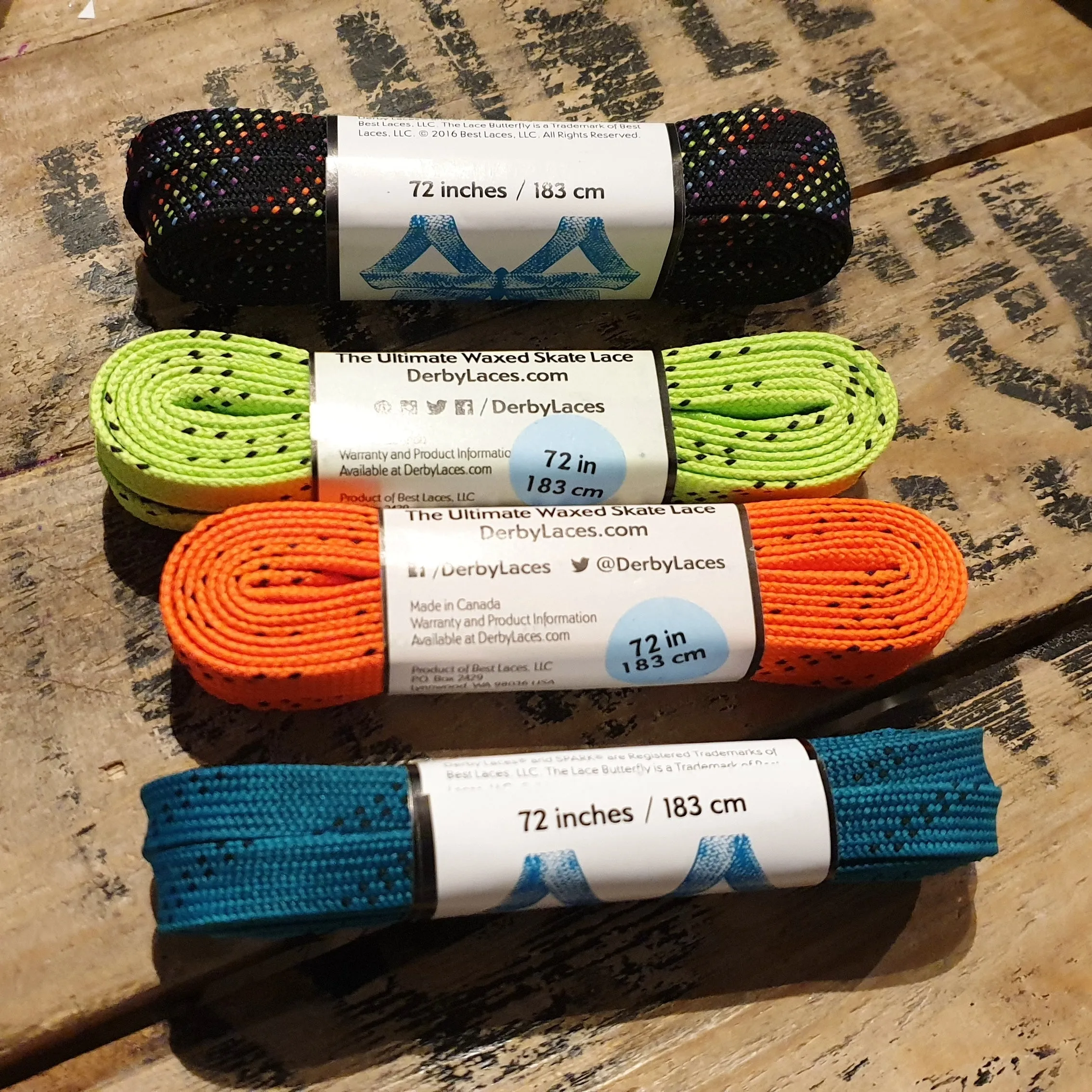 84''/213cm SOLID COLOUR Waxed Derby Laces