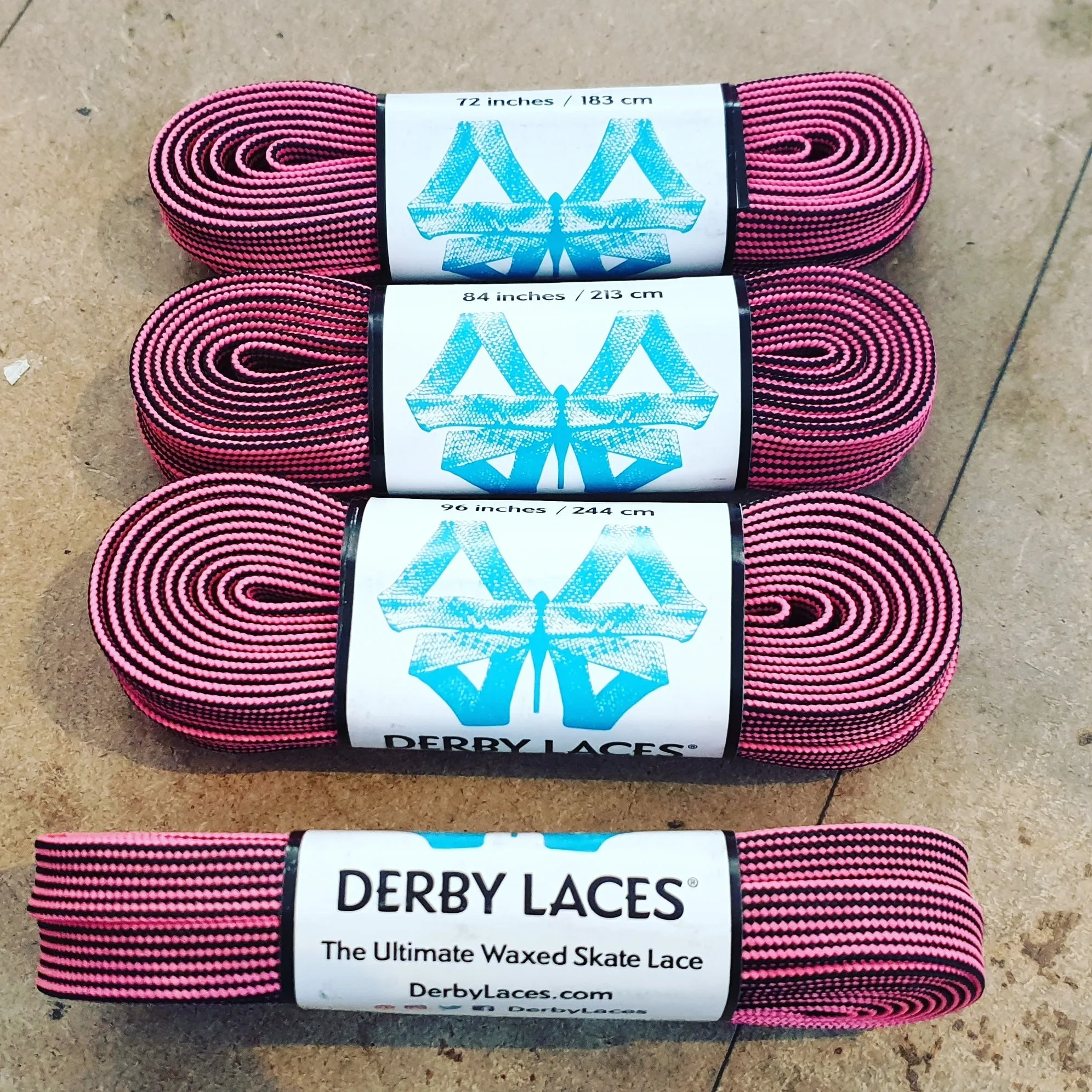 84''/213cm STYLE PATTERNED Waxed Derby Laces