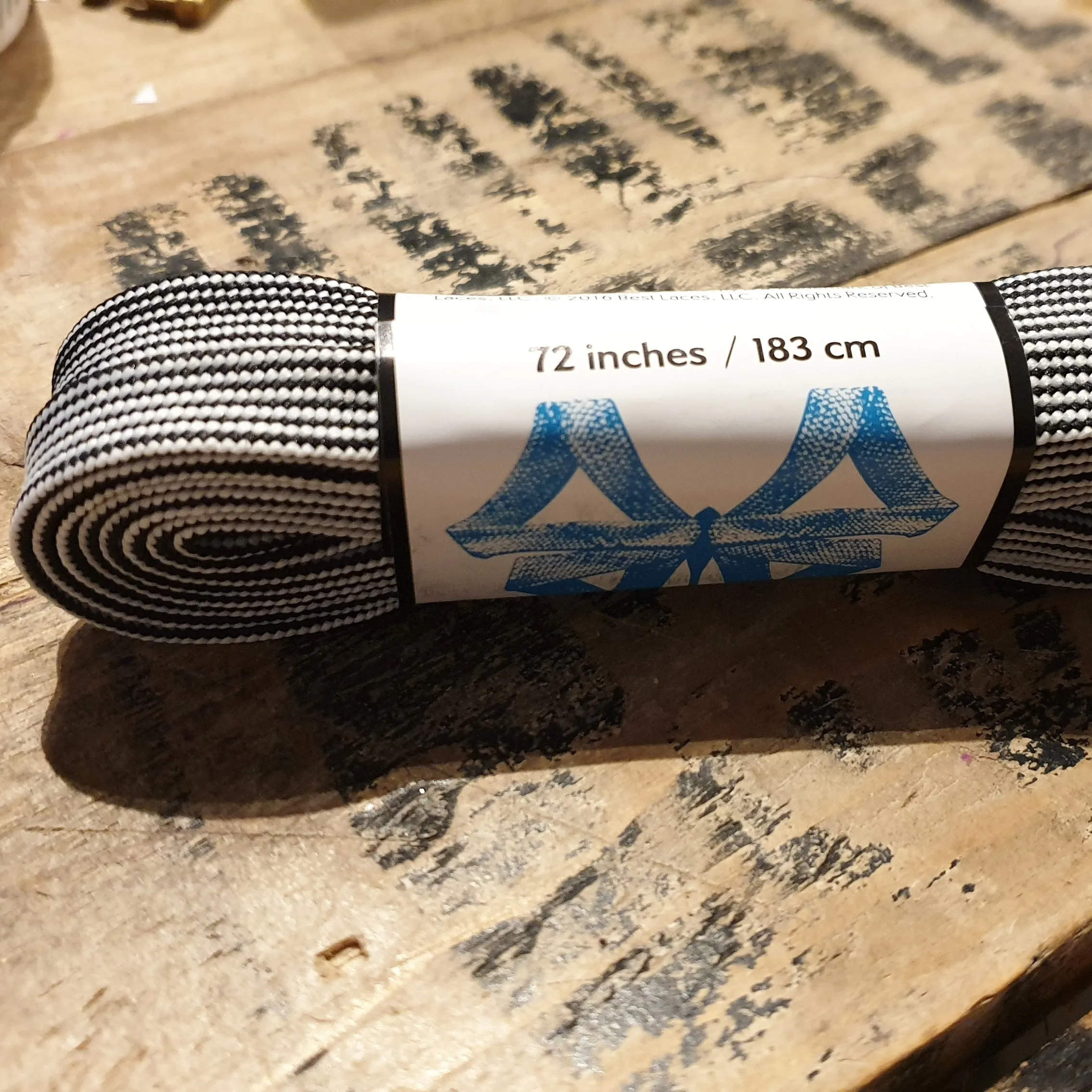 84''/213cm STYLE PATTERNED Waxed Derby Laces