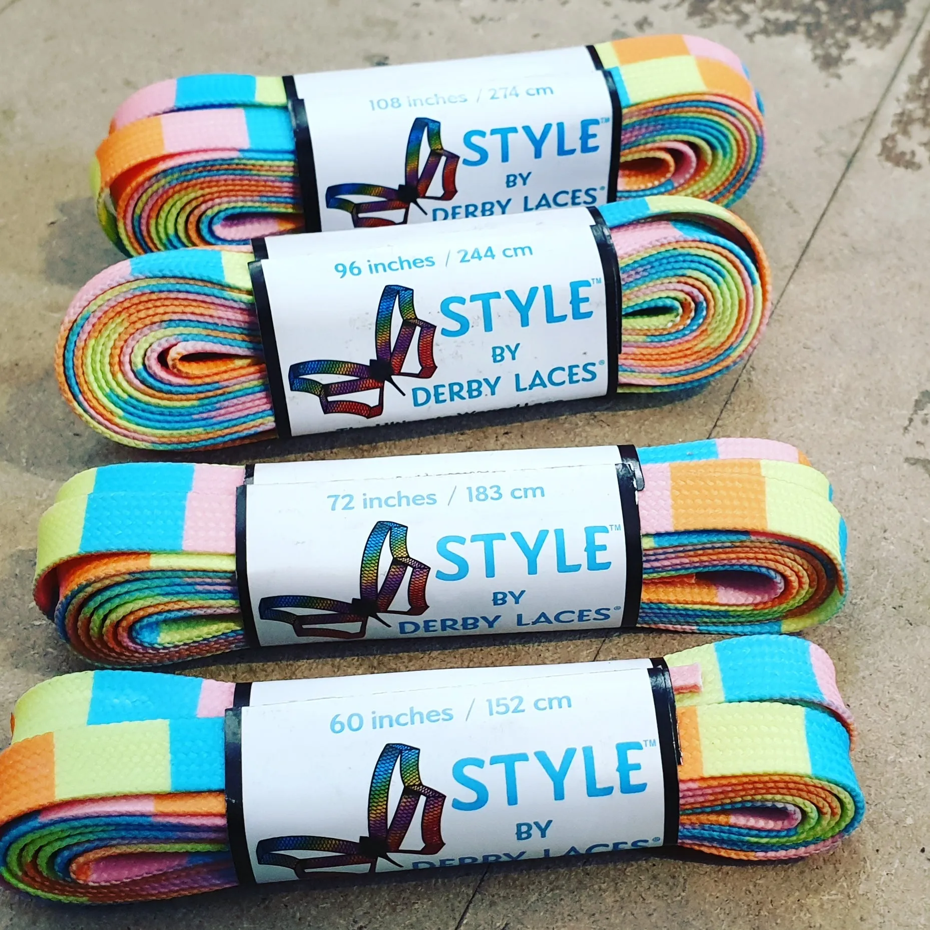 84''/213cm STYLE PATTERNED Waxed Derby Laces