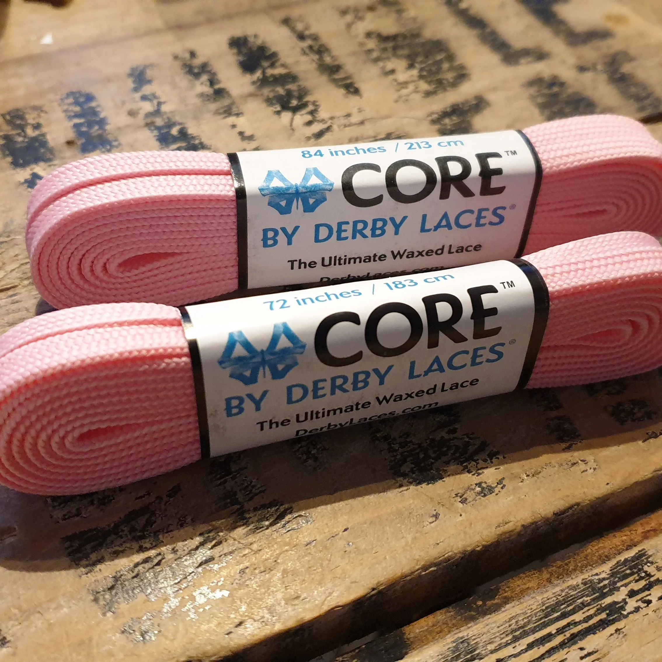 84''/213cm STYLE PATTERNED Waxed Derby Laces