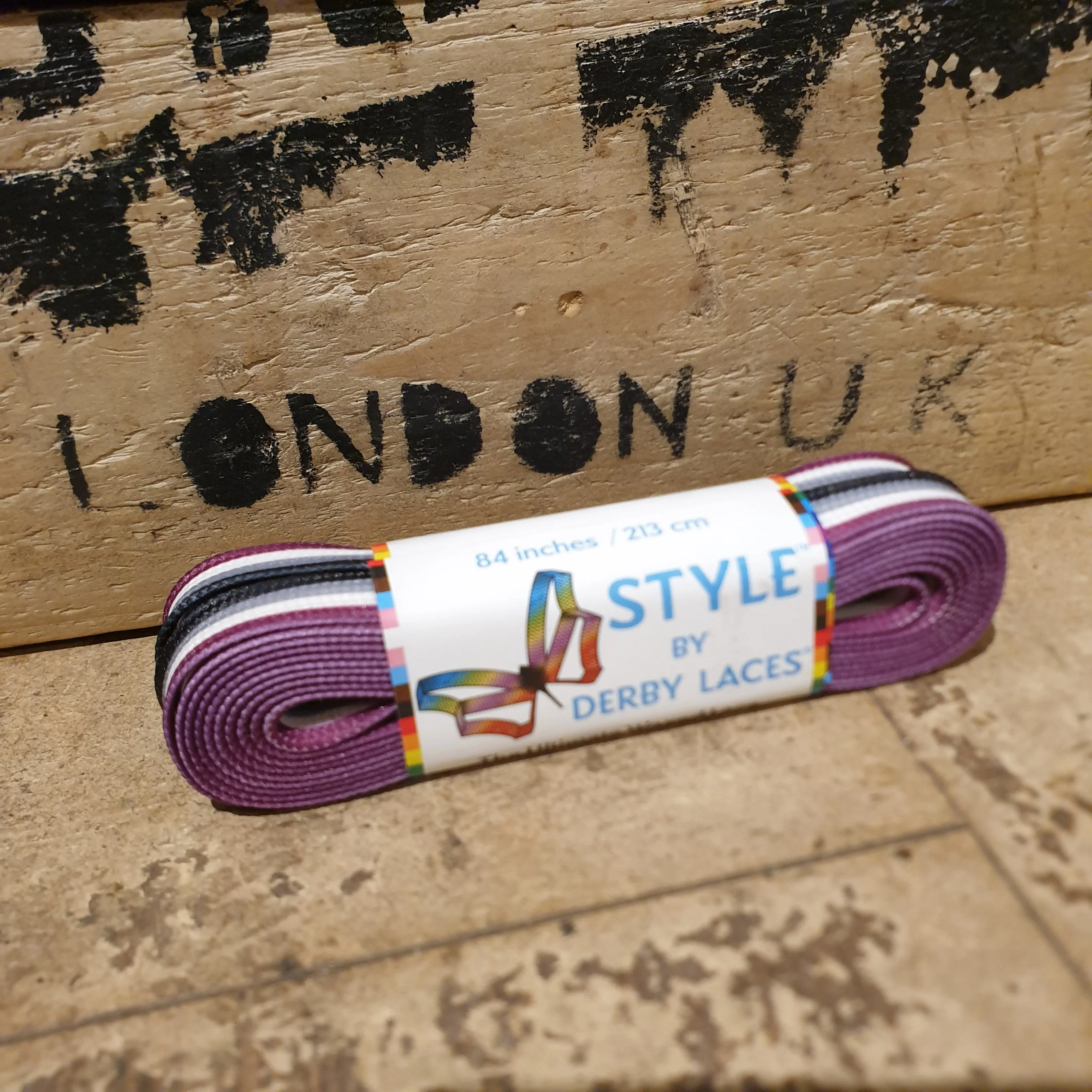 84''/213cm STYLE PATTERNED Waxed Derby Laces