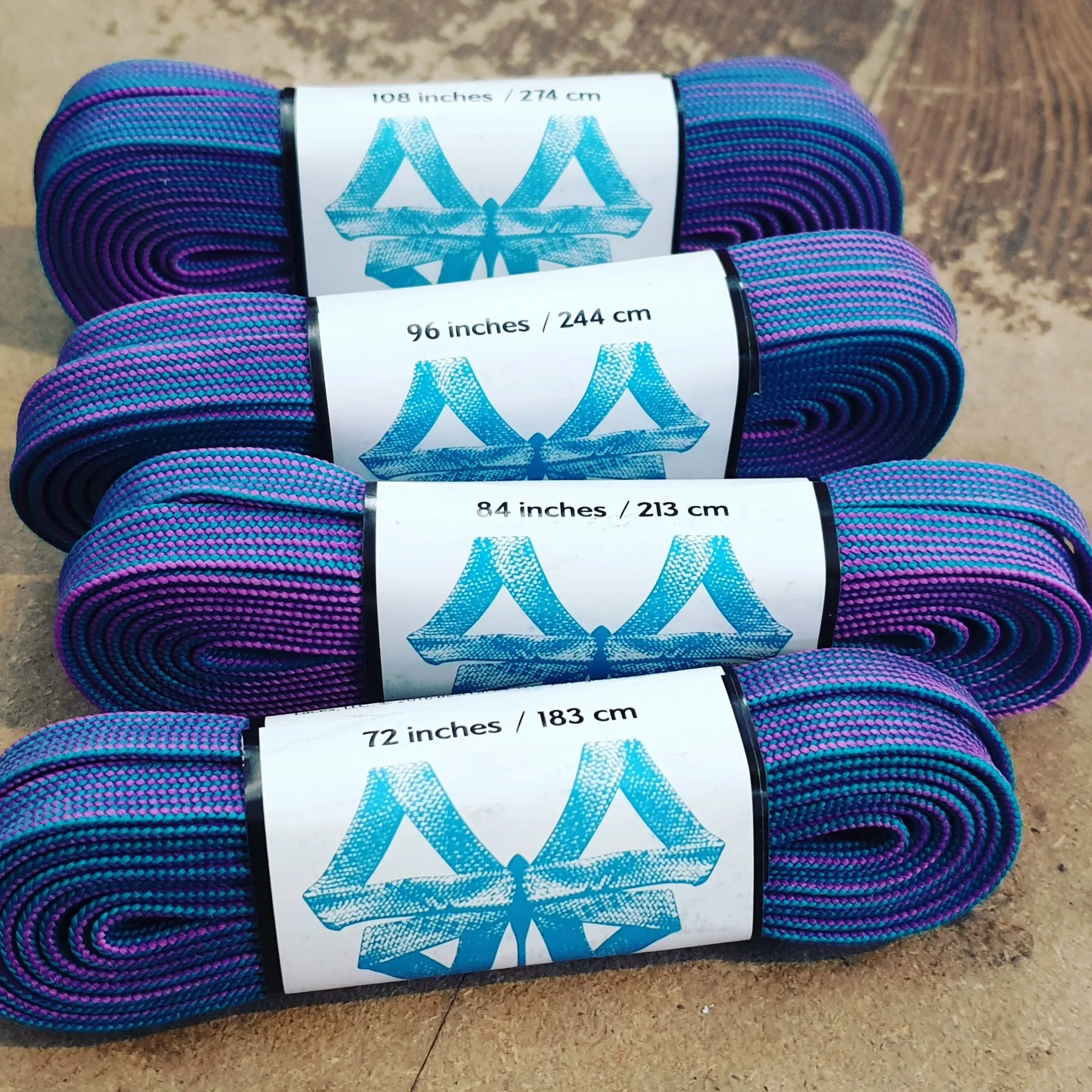 84''/213cm STYLE PATTERNED Waxed Derby Laces