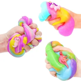 Animal Fluffy Sensory Slime With Charm