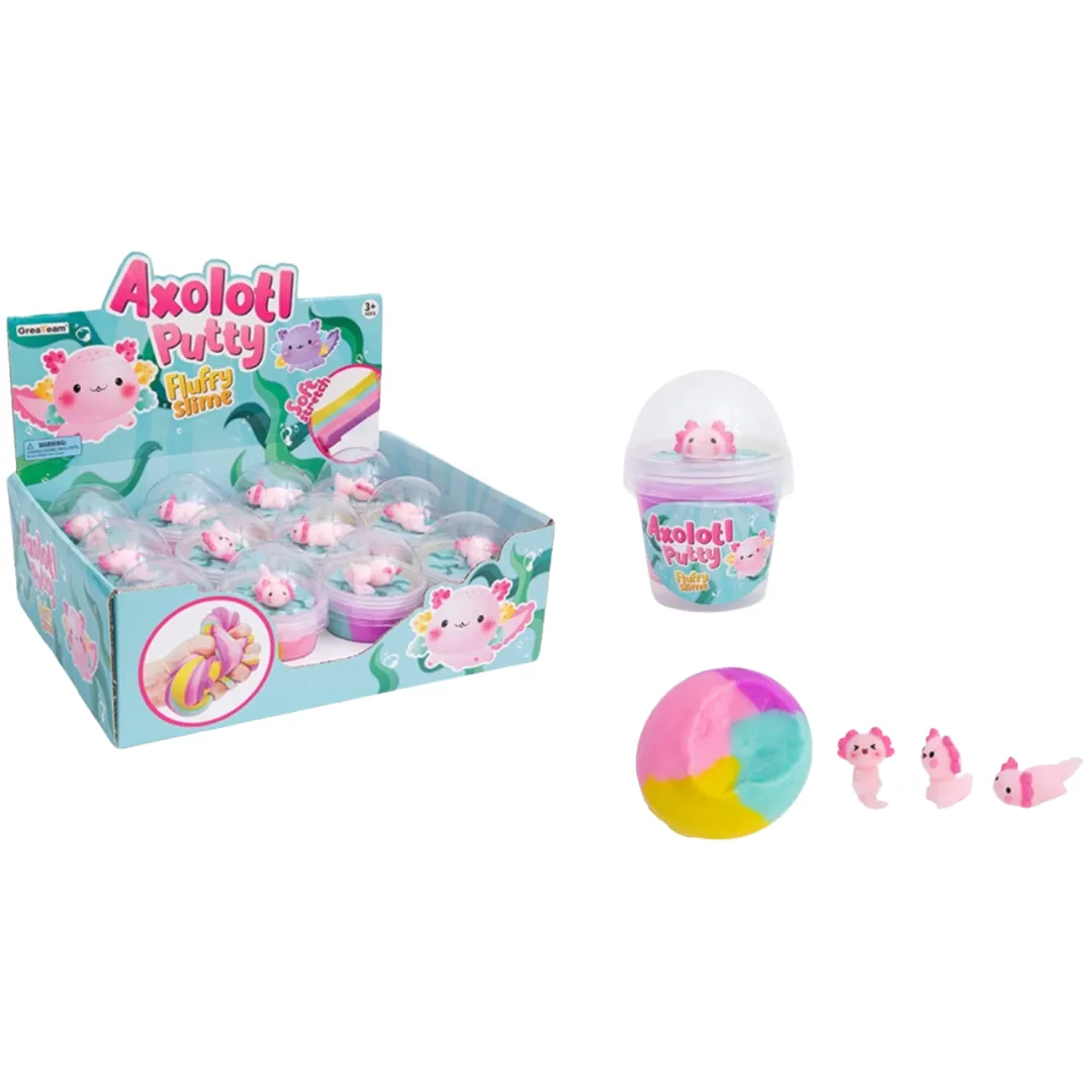 Animal Fluffy Sensory Slime With Charm