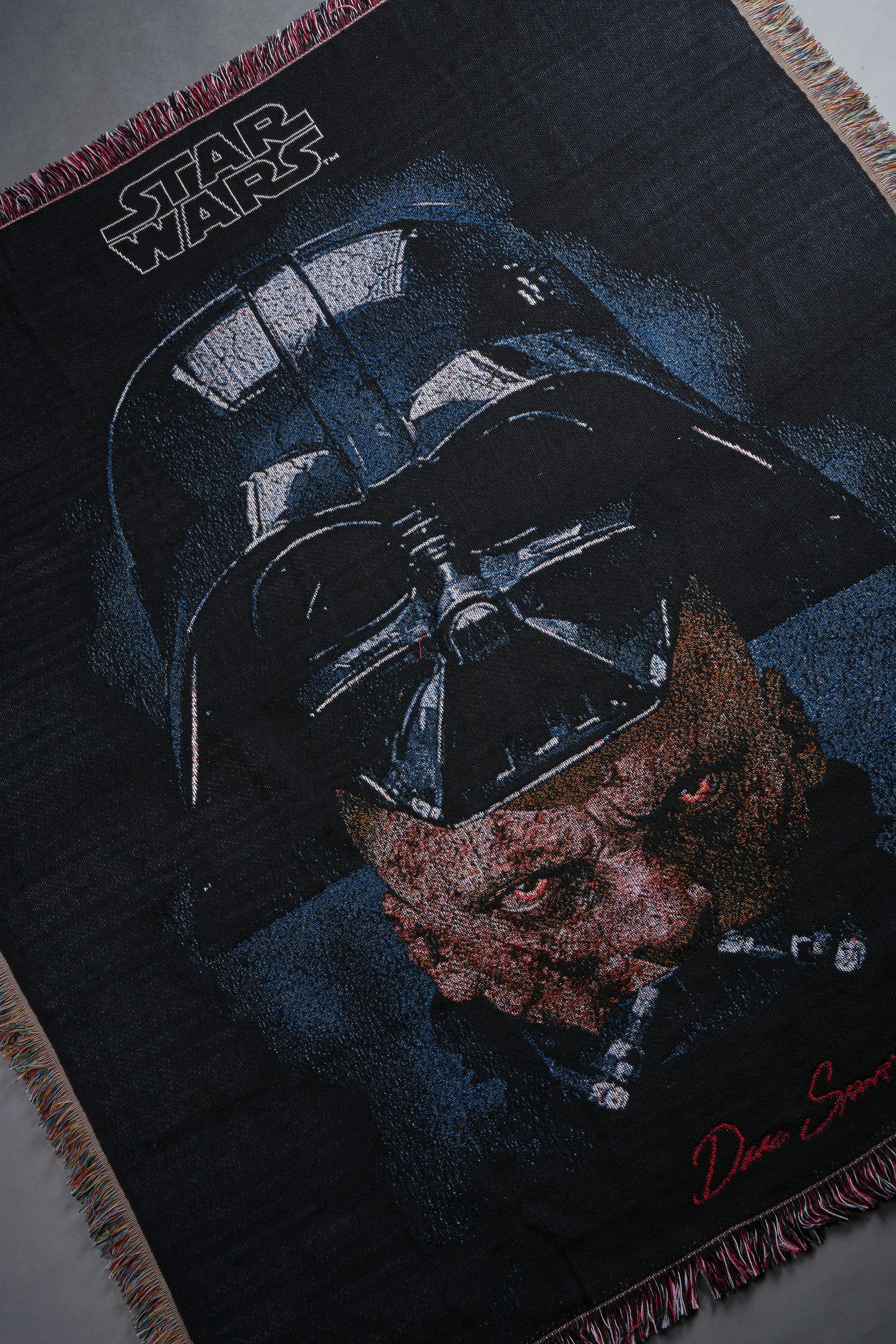 Ashes Of The Dark Tapestry Blanket in Black