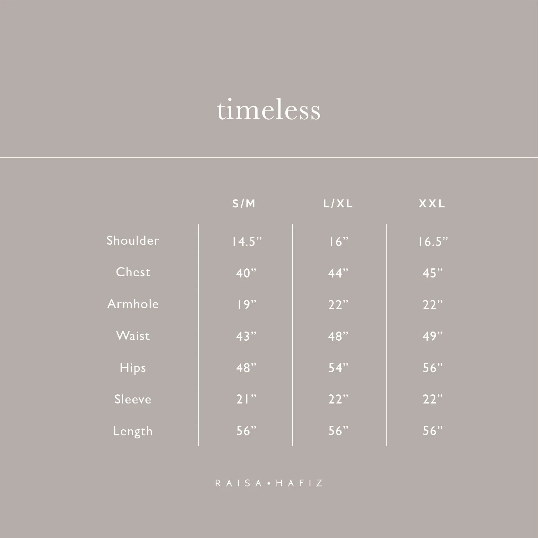 Capsule Collection : Timeless