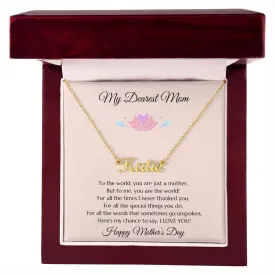 Custom Mom Gift, Mothers Day Gift, Mothers Day Name Necklace Mothers Day Name Necklace, Mom Gold Necklace, Mom Gift, Personalized Mom Gift