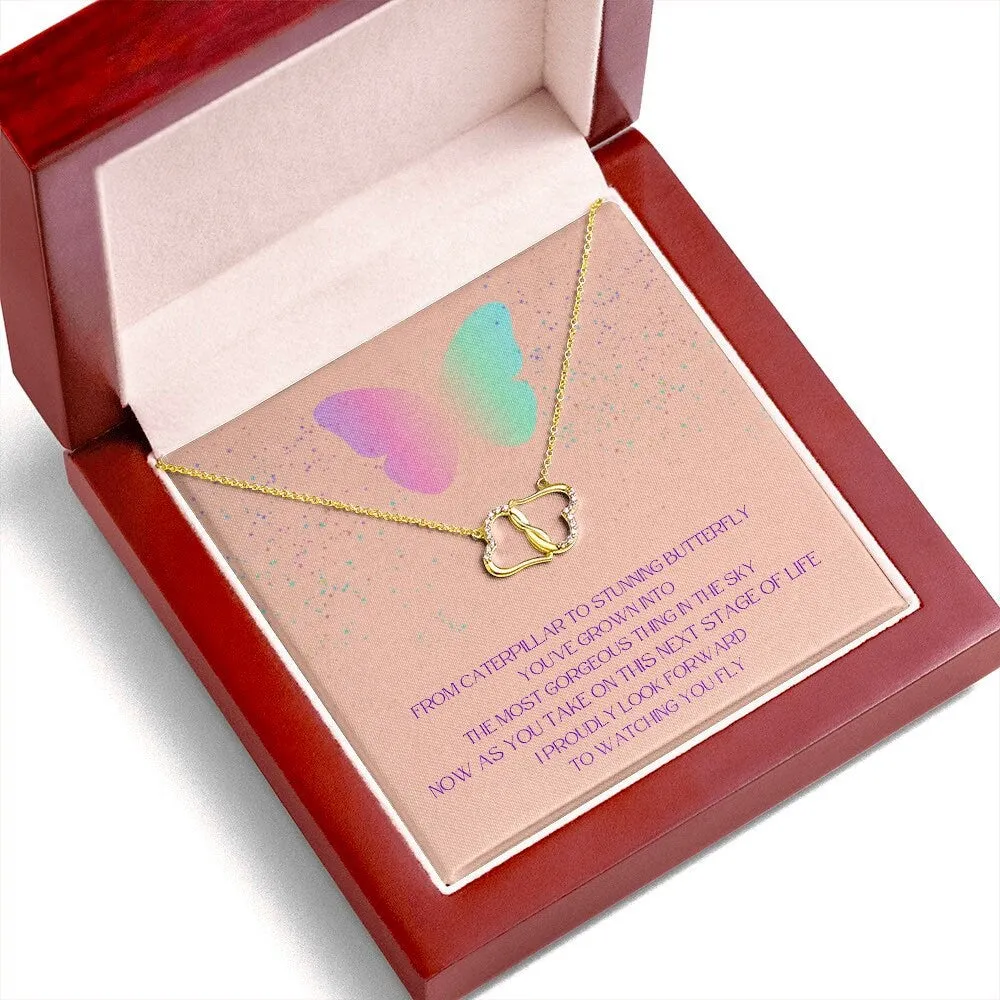 Gift for Daughter, Stepdaughter, Niece, Girl, Sister Life Event Gift, Quinceanera Gift, Sweet 16 Gift, Everlasting Love, Butterfly Necklace