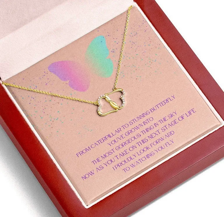 Gift for Daughter, Stepdaughter, Niece, Girl, Sister Life Event Gift, Quinceanera Gift, Sweet 16 Gift, Everlasting Love, Butterfly Necklace