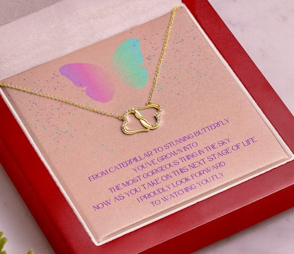 Gift for Daughter, Stepdaughter, Niece, Girl, Sister Life Event Gift, Quinceanera Gift, Sweet 16 Gift, Everlasting Love, Butterfly Necklace