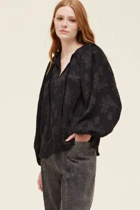 Gorgeous Jacquard Print Blouse