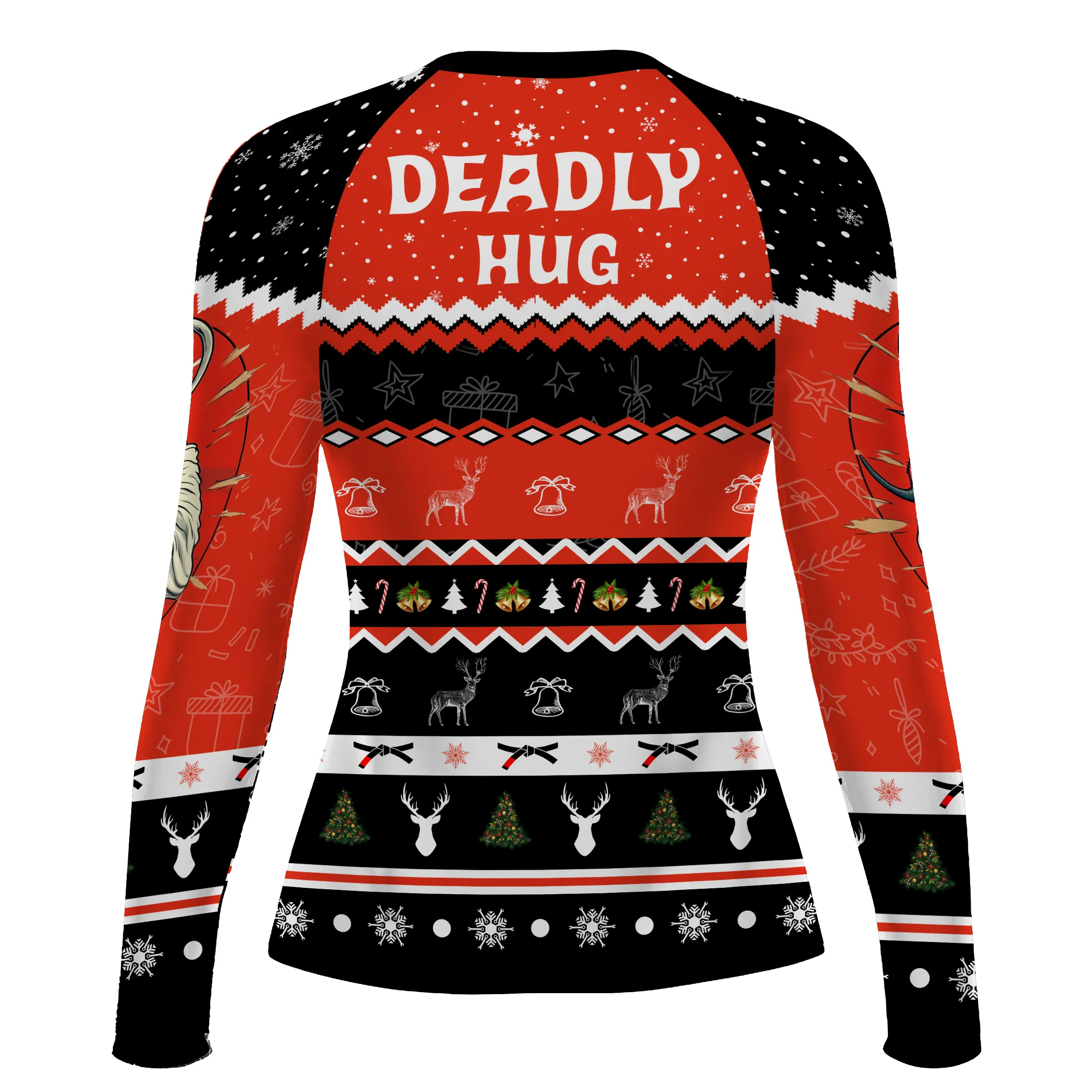 Jesus Deadly Hug Women's Long Sleeve Rash Guard