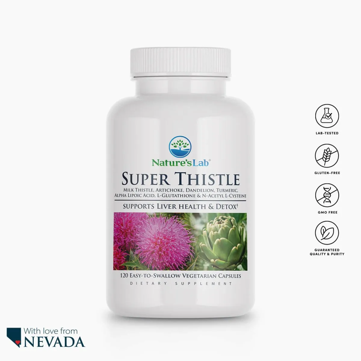 Nature's Lab Super Thistle - 120 Capsules