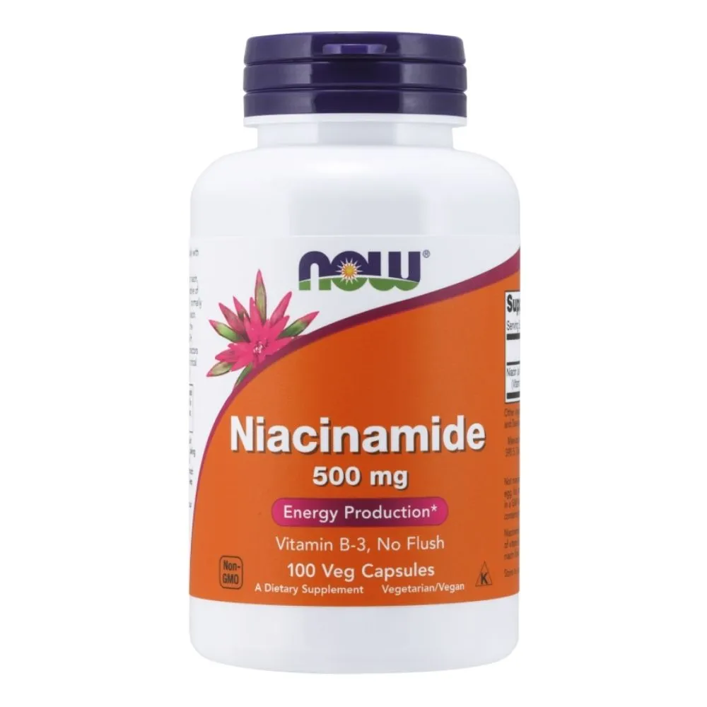 Now Foods Niacinamide 500mg 100 Veg Capsules