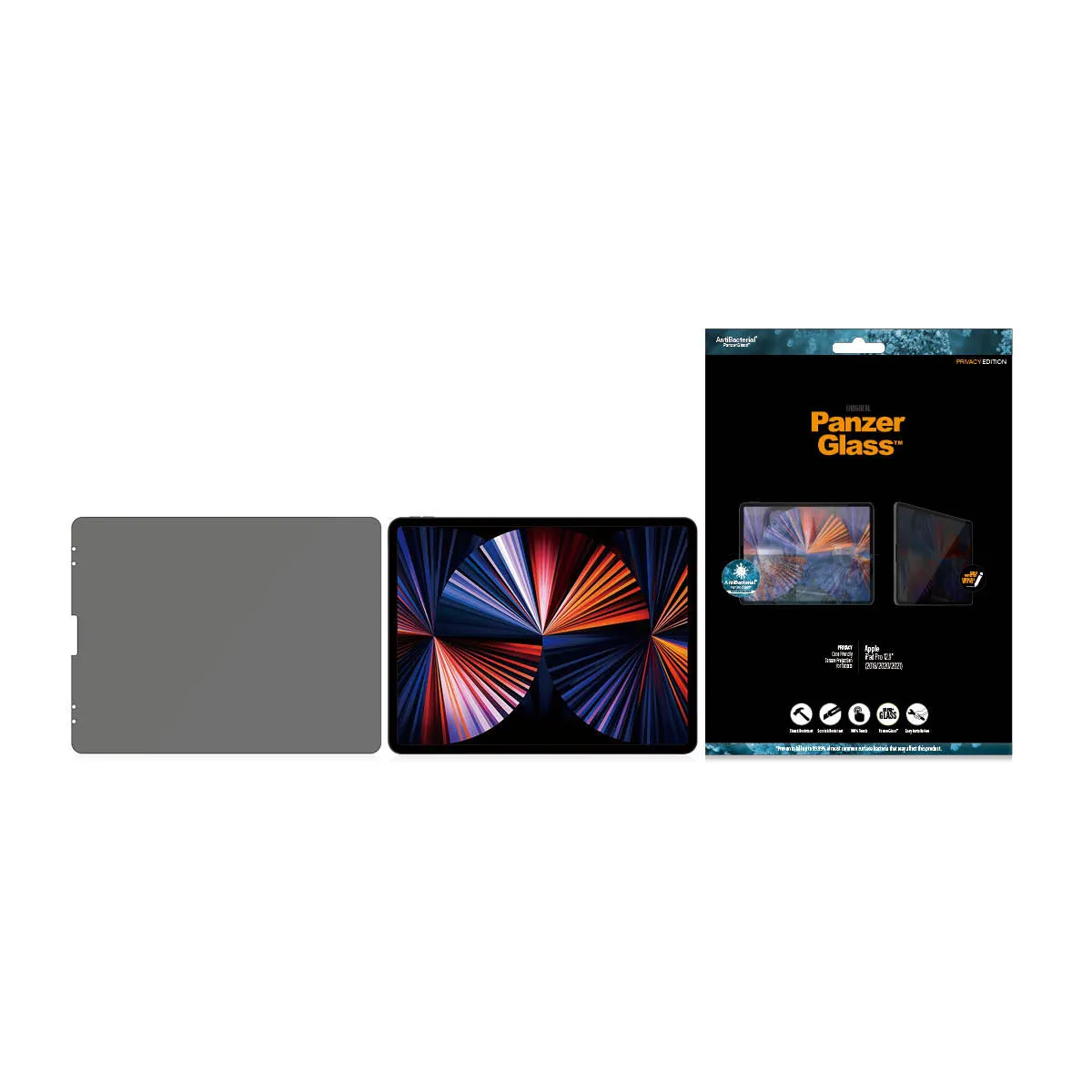 [OPEN BOX] PANZERGLASS iPad Pro 12.9 2021/2020 Screen Protector Privacy Filter - Clear