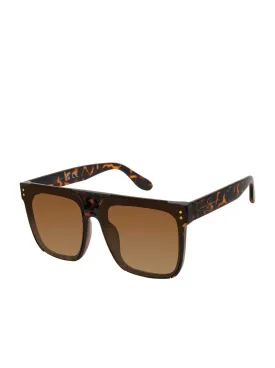 Oversized Square Sunglasses in Tortoise