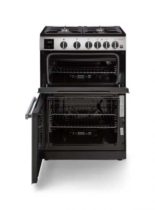 Rangemaster Professional 60  Black Gas Double Oven Cooker 60cm