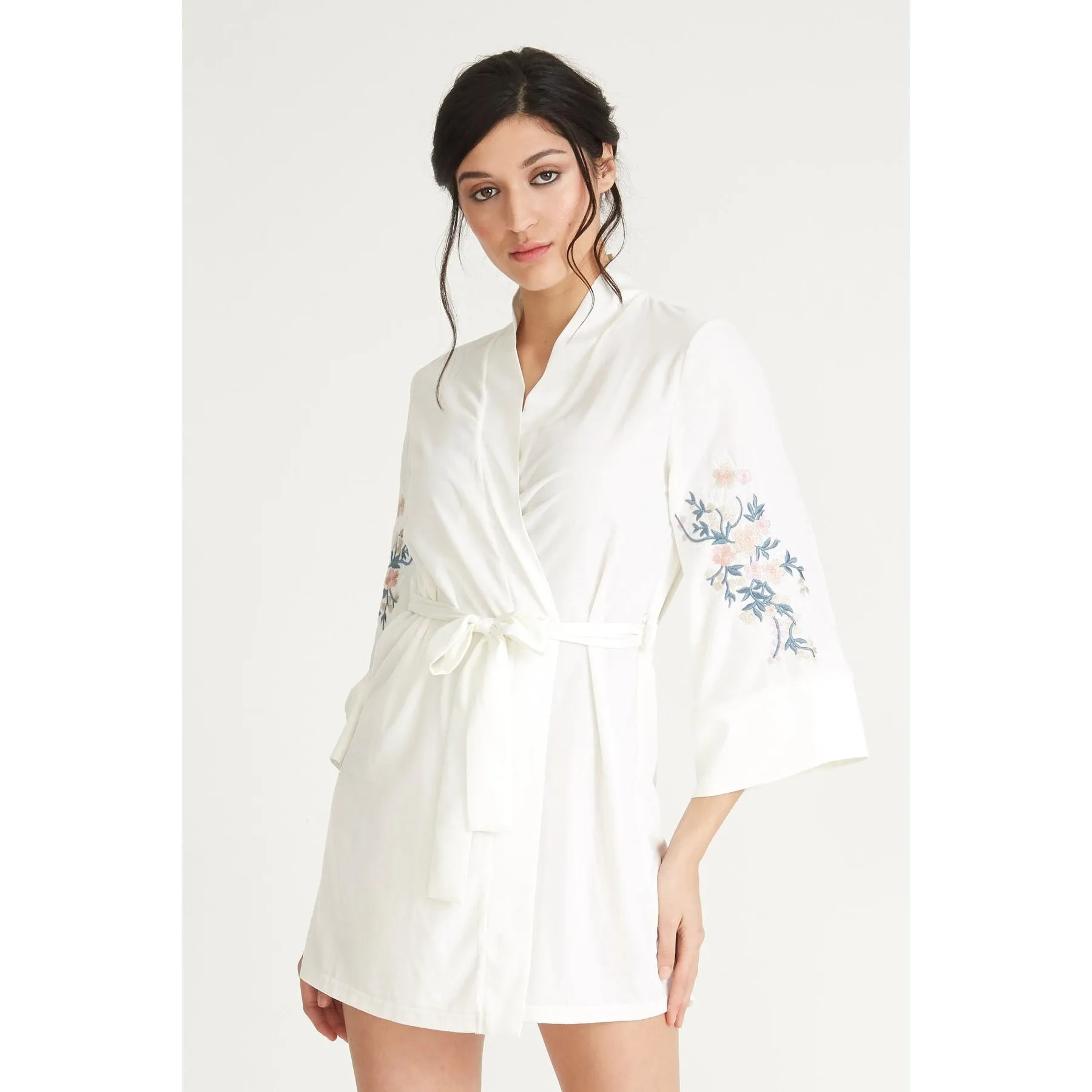 Rya Collections Sakura Embroidered Cover Up Robe 377