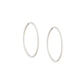 Small Oroboro Hoops - Silver