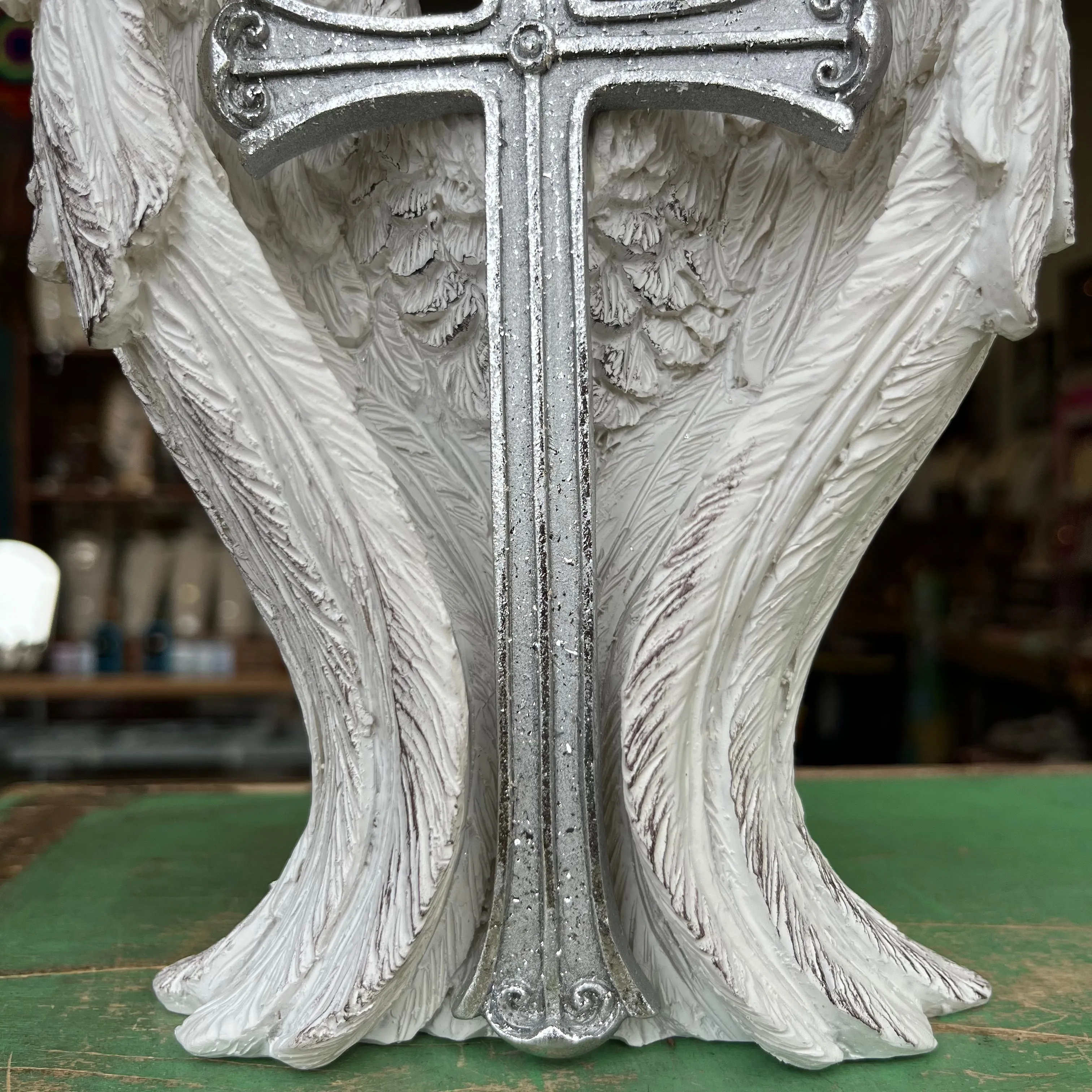 Standing Wings with Silver Cross