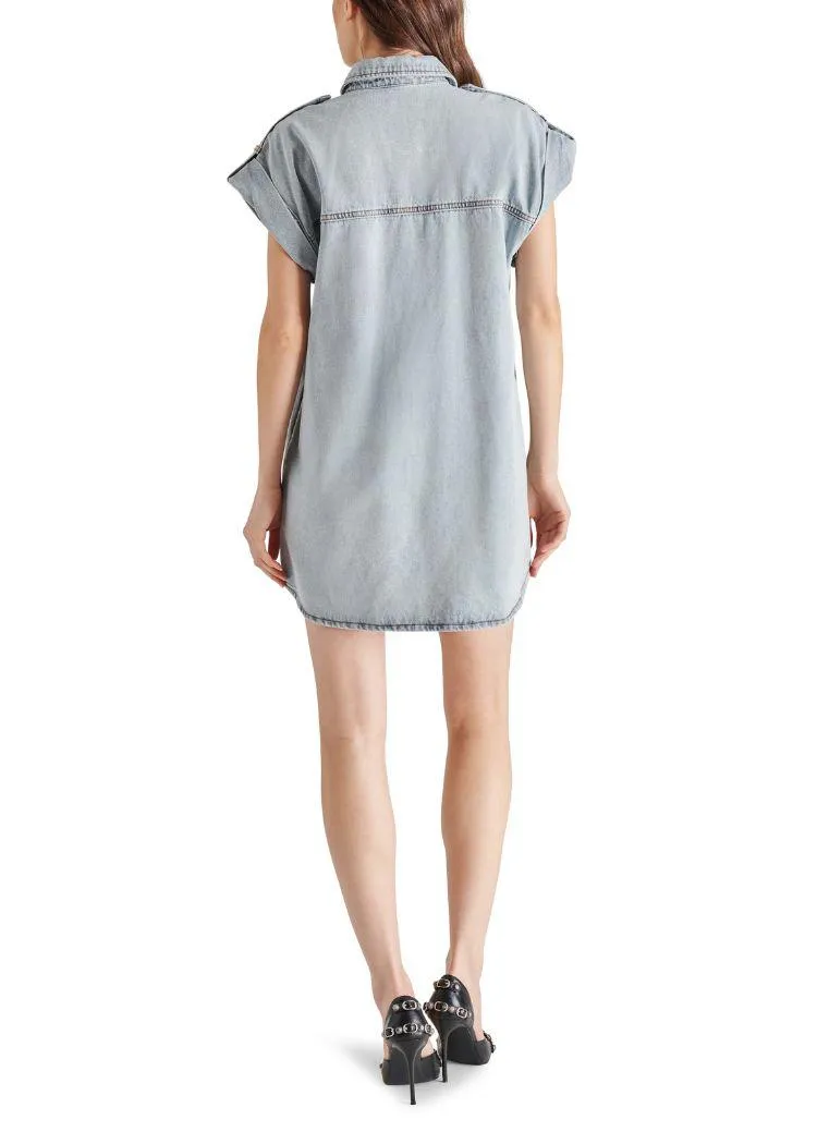 Steve Madden Ilara Dress- Stone Wash Blue
