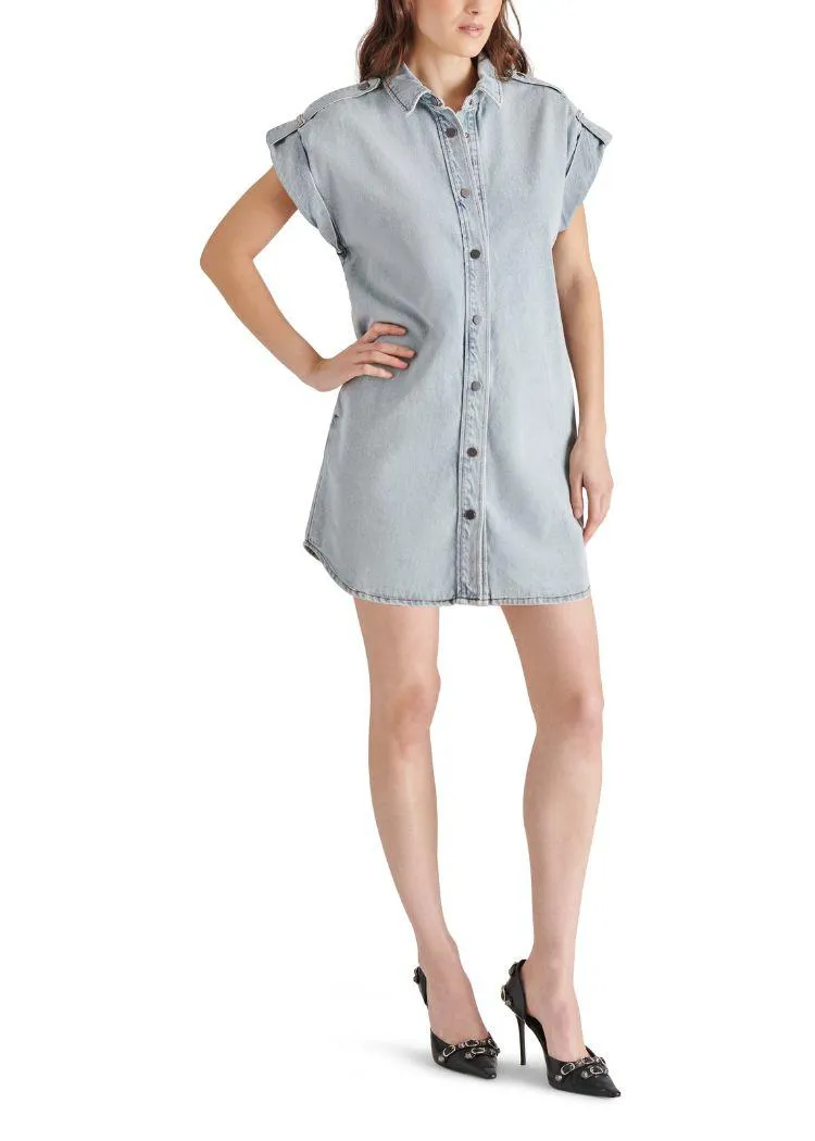 Steve Madden Ilara Dress- Stone Wash Blue
