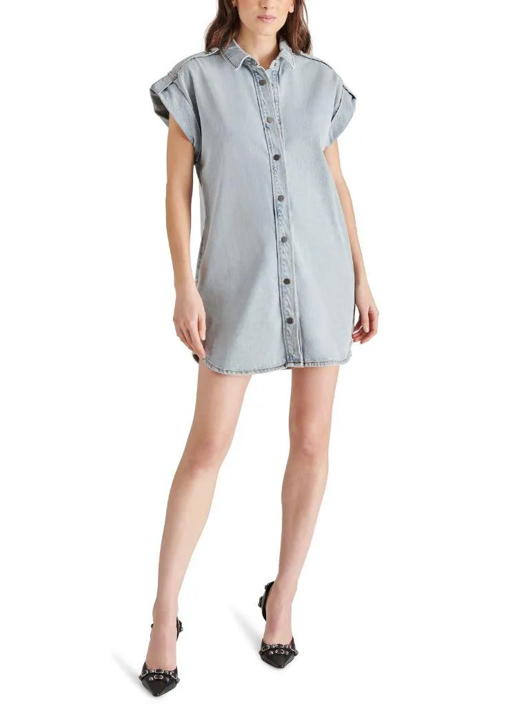 Steve Madden Ilara Dress- Stone Wash Blue