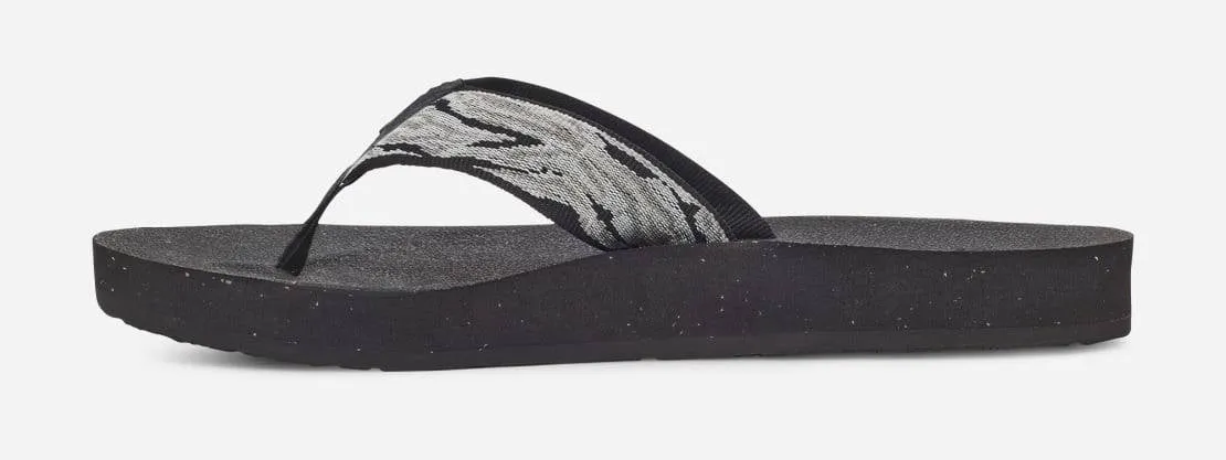 Teva Womens Reflip Waves Black White