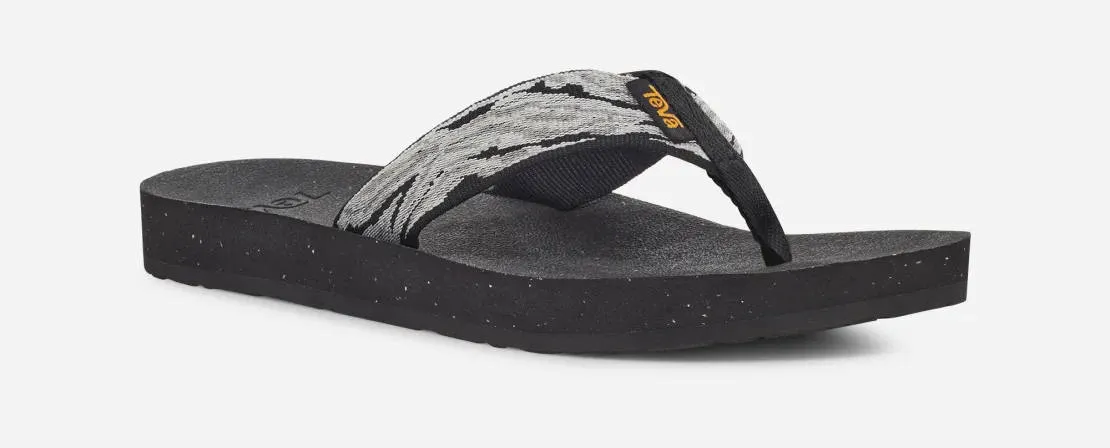 Teva Womens Reflip Waves Black White